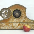 Vintage onyx mantel clock and candlesticks (see other picture for condition) - 4