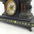 Antique fire mantle clock  - 4