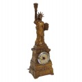 Vintage Statue of Liberty clock with bronze-tone finish. - 2