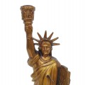 Vintage Statue of Liberty clock with bronze-tone finish. - 4