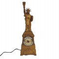Vintage Statue of Liberty clock with bronze-tone finish. - 1