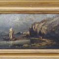Huile sur bois signée Laloue, petit tableau, peinture  - 2