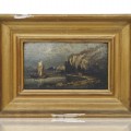 Huile sur bois signée Laloue, petit tableau, peinture  - 1