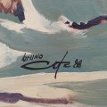 Huile sur masonite signée Bruno Côté, St-Fidèle (30'' x 36''), tableau, peinture  - 3
