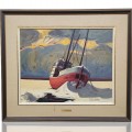 Huile sur masonite signée Bruno Côté, tableau, peinture  - 1