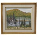 Oil on masonite signed Christian Bergeron 12 x 10, painting  - 1