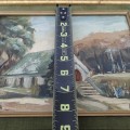 Huile sur masonite signée Crete, tableau, peinture  - 3