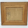 Huile sur masonite signée Crete, tableau, peinture  - 5
