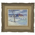 Oil on masonite signed James Halpin  - 1