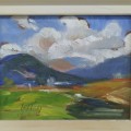 Huile sur masonite signée Maurice Lebon, tableau, peinture  - 2