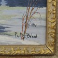 Huile sur toile, peinture, tableau signé Paul M. Bégin  - 3