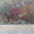 Huile sur toile, peinture, tableau signé - 2