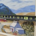 Huile sur toile signée Grenier, tableau, peinture  - 3