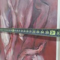 Huile sur toile signée Marcelle Dubé (32'' x 36''), tableau, peinture  - 4