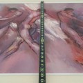 Huile sur toile signée Marcelle Dubé (32'' x 36''), tableau, peinture  - 5