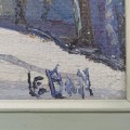 Oil on canvas signed Maurice Lebon, painting - 2