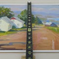 Huile sur toile signée Raynald Leclerc, tableau, peinture - 3