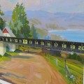 Huile sur toile signée Raynald Leclerc, tableau, peinture - 4