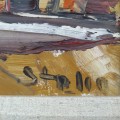 Oil on canvas signed Stelio Sole, painting  - 2