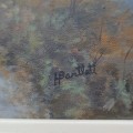 Huile sur toile signée William Henry Bartlett, tableau, peinture (20'' x 16'') - 2