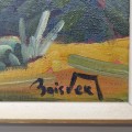 Oil on canvas signed Normand Boisvert, painting  - 2