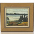 Oil on canvas signed Normand Boisvert, painting  - 1