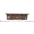 Tablette de cheminée décorative,corniche en Bois sculpté. Détails uniques - 1