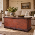 Antique pine blanket chest, original color  - 2