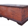 Antique pine blanket chest, original color  - 1