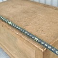 Antique wooden blanket chest, box  - 4
