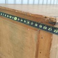 Antique wooden blanket chest, box  - 5