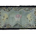Joli tapis crocheté avec avec oiseaux, art populaire - 1