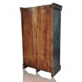 Jolie armoire antique en pin, portes à panneaux creux, recolorée dans le passé - 9
