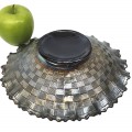 Jolie assiette en verre carnaval cherry and pear, vaisselle de collection  - 2