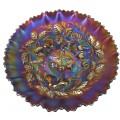 Jolie assiette en verre carnaval cherry and pear, vaisselle de collection  - 1
