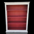 Lovely antique pine bookcase, recolored, antique cupboard missing doors - 2