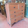 Antique chest of drawers, bonnet chest - 2