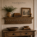 Wall carved cornice, shelf (reproduction) - 2