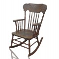 Nice antique pressback rocking chair  - 1