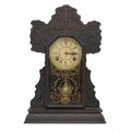 Jolie horloge pain d'épice avec motifs pressés - 1