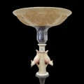 Jolie lampe torchère décorée d'oiseaux en marbre, voir autres photos pour condition - 1