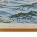 Lithography signed, 142/900, sailboat printed painting  - 3