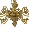 Beautiful 1980 brass chandelier  - 2