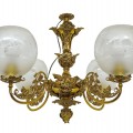 Beautiful 1980 brass chandelier  - 1
