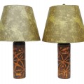 Pair of vinage lamps, signed  - 1