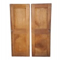 Jolie paire de portes d'armoire, double caissons  - 2