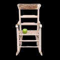 Jolie petit fauteuil berçant rustique, chaise berçante pour enfant  - 2