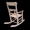 Jolie petit fauteuil berçant rustique, chaise berçante pour enfant  - 4