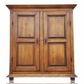 Nice little antique armoire, 8 raised panels, early 19th century - 6