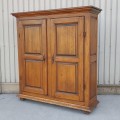 Nice little antique armoire, 8 raised panels, early 19th century - 9